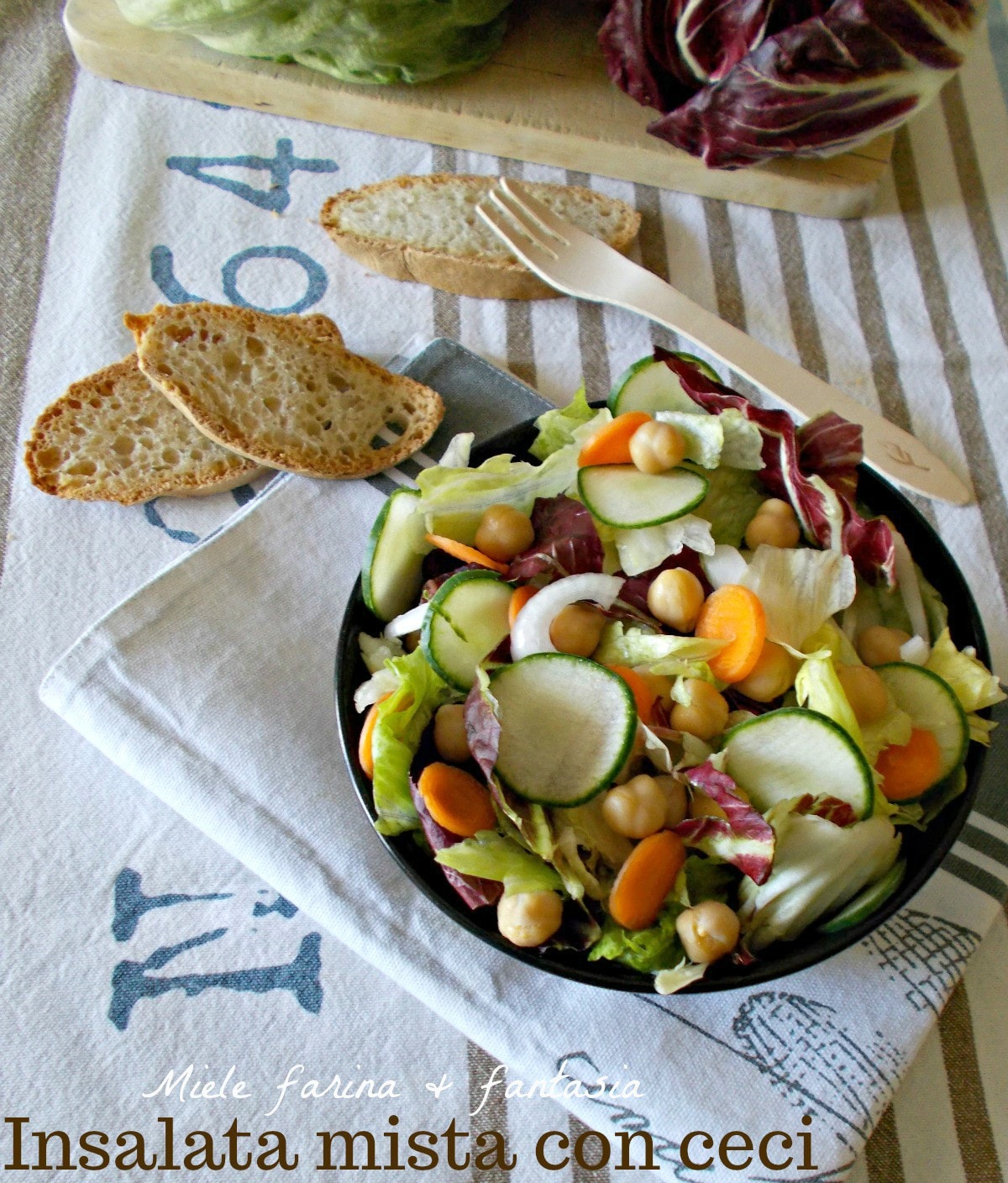 Mixed Salad with Chickpeas