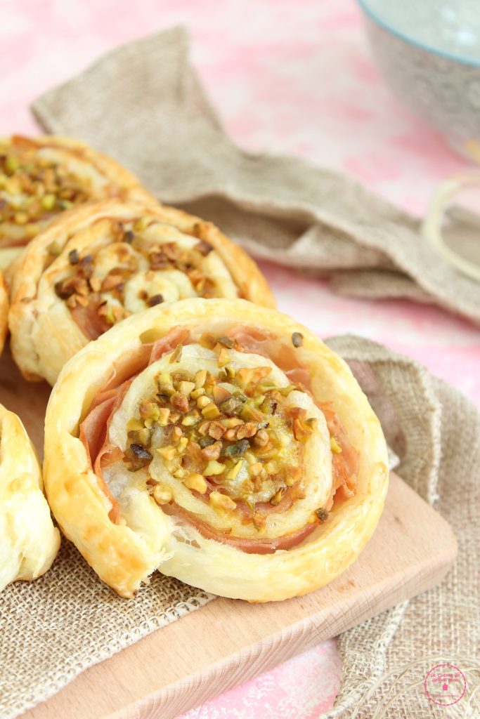 Mortadella and Pistachio Swirls