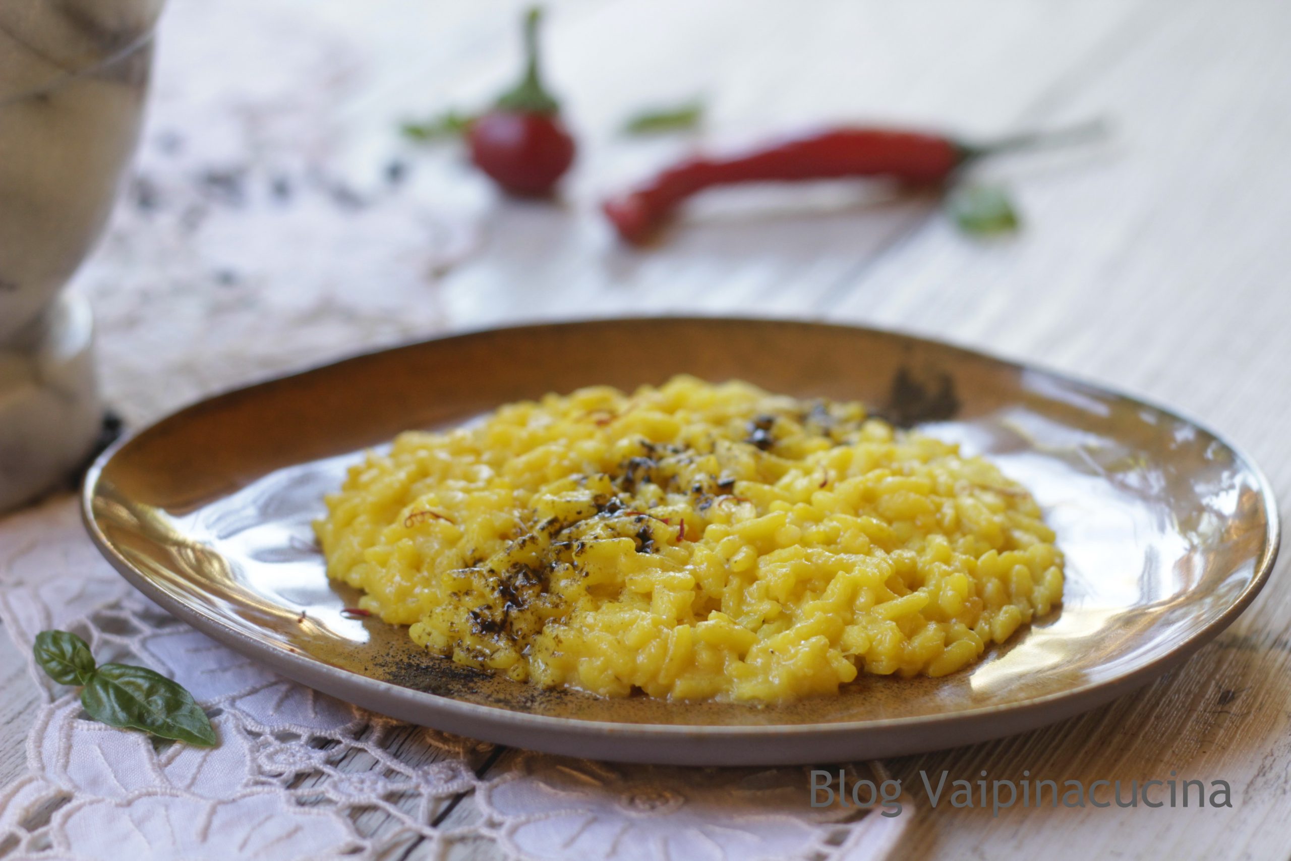 Saffron and Licorice Risotto