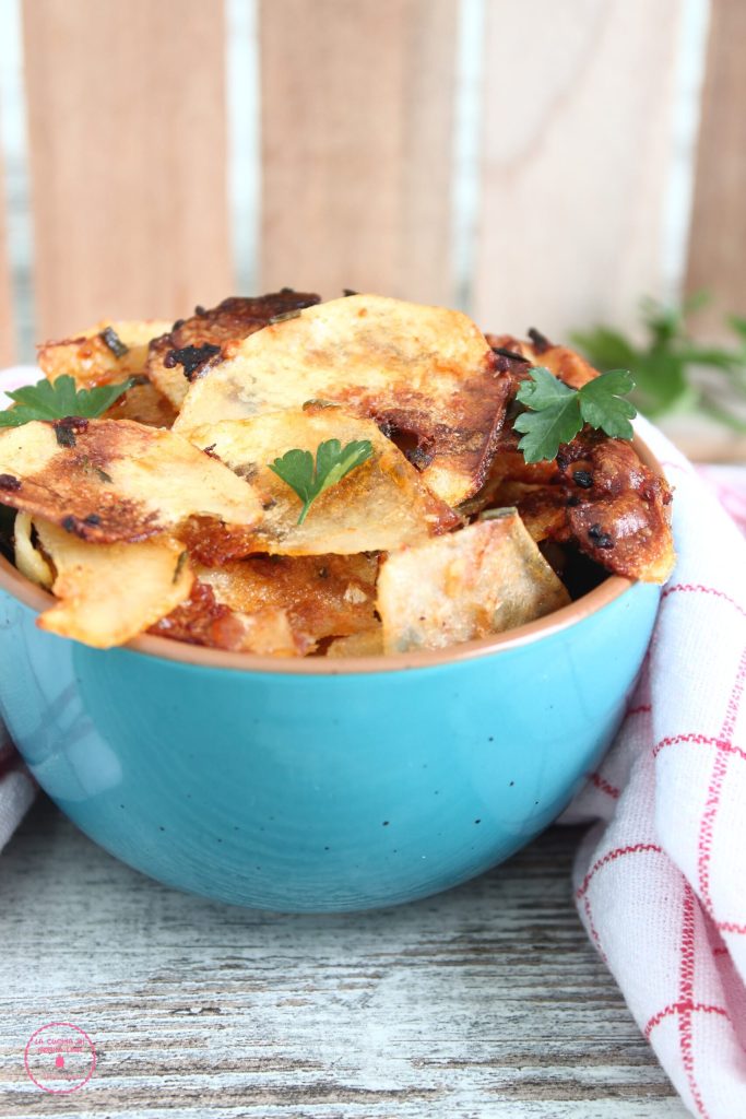 Oven-Baked Herb-Flavored Potato Chips