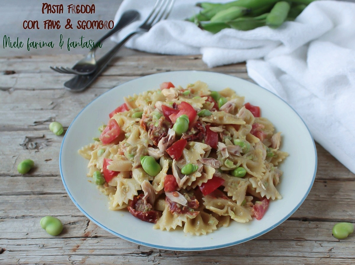 Cold Pasta with Fava Beans and Mackerel