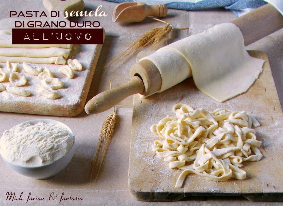 Fresh Egg Pasta with Re-milled Durum Wheat Semolina