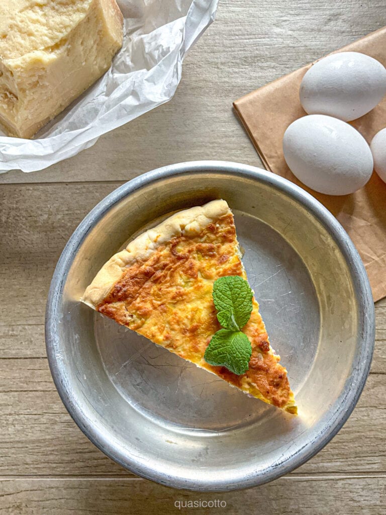 Savory Pie with Leeks, Ricotta, and Sausage