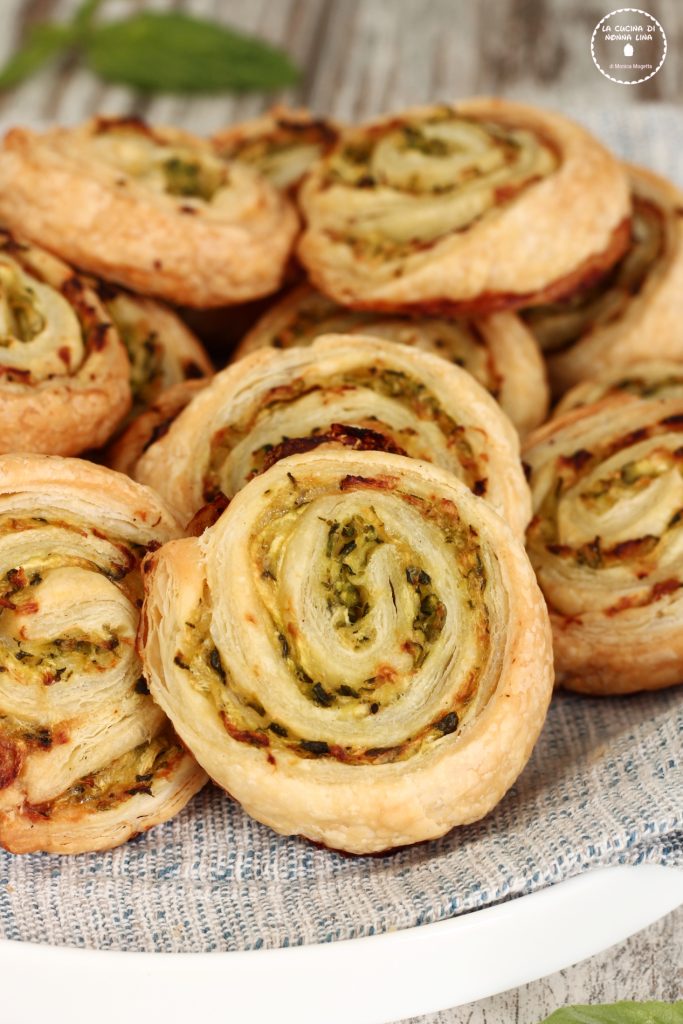Puff Pastry and Zucchini Swirls