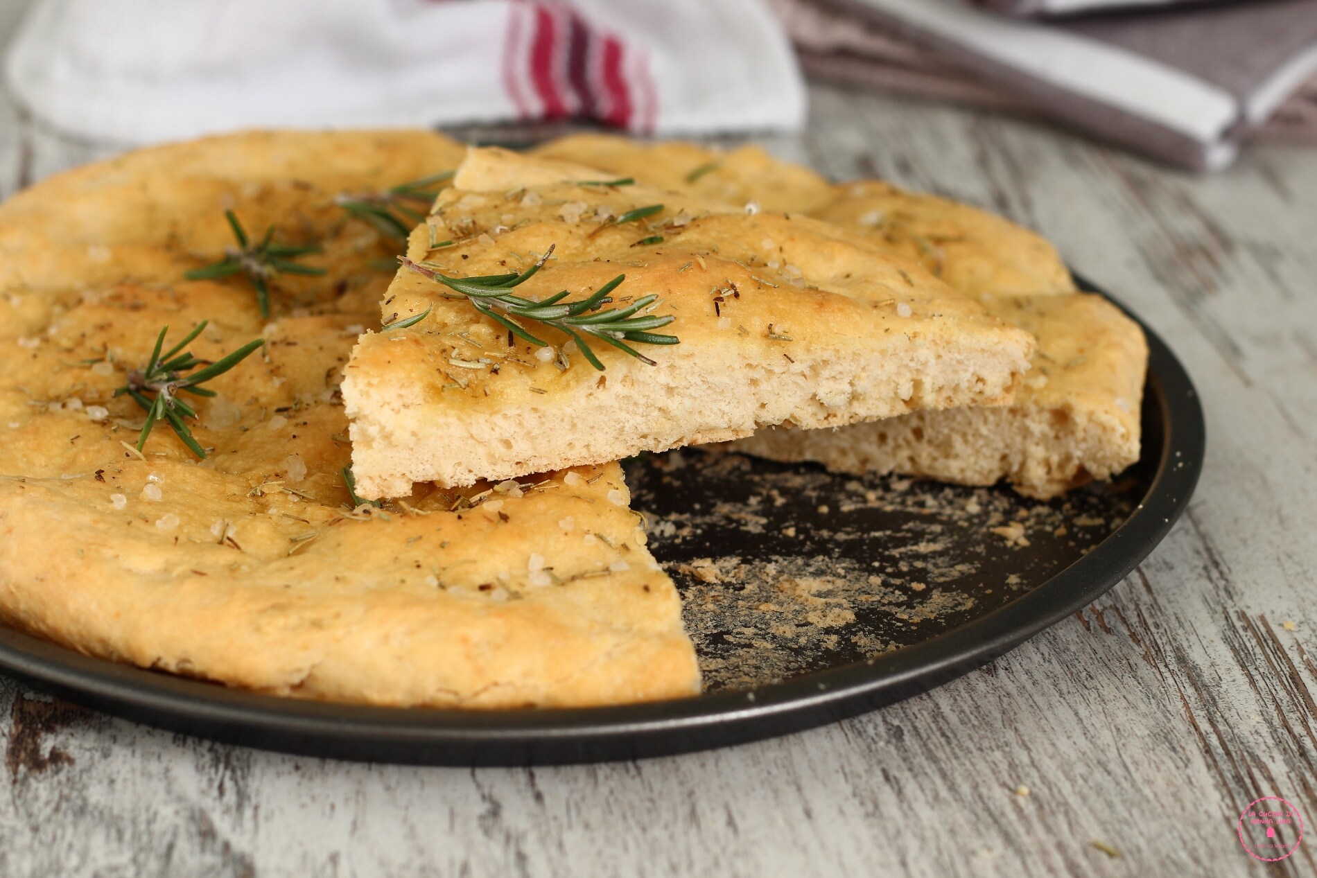 Quick White Focaccia with Rosemary