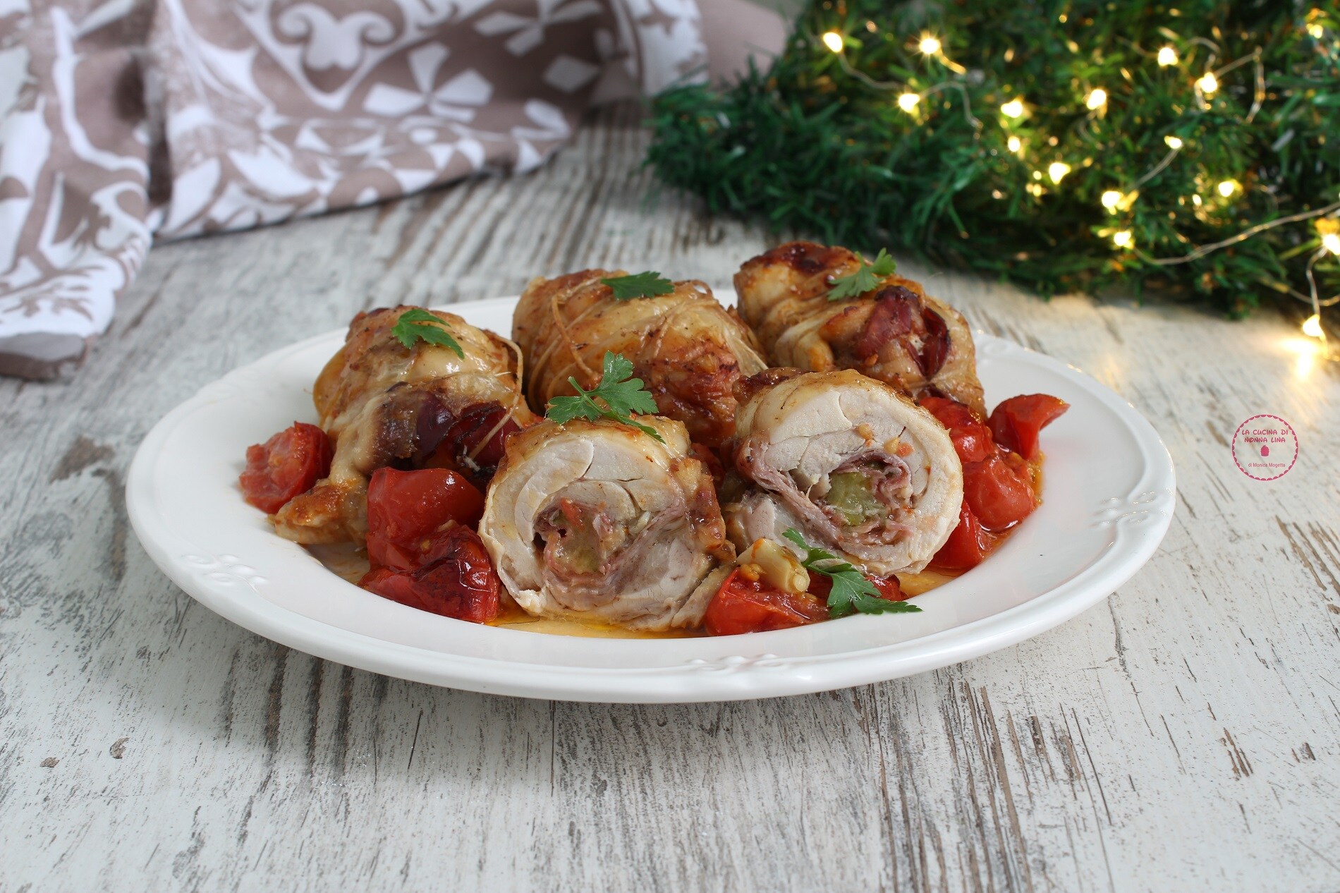 Oven-Baked Stuffed Chicken Thighs