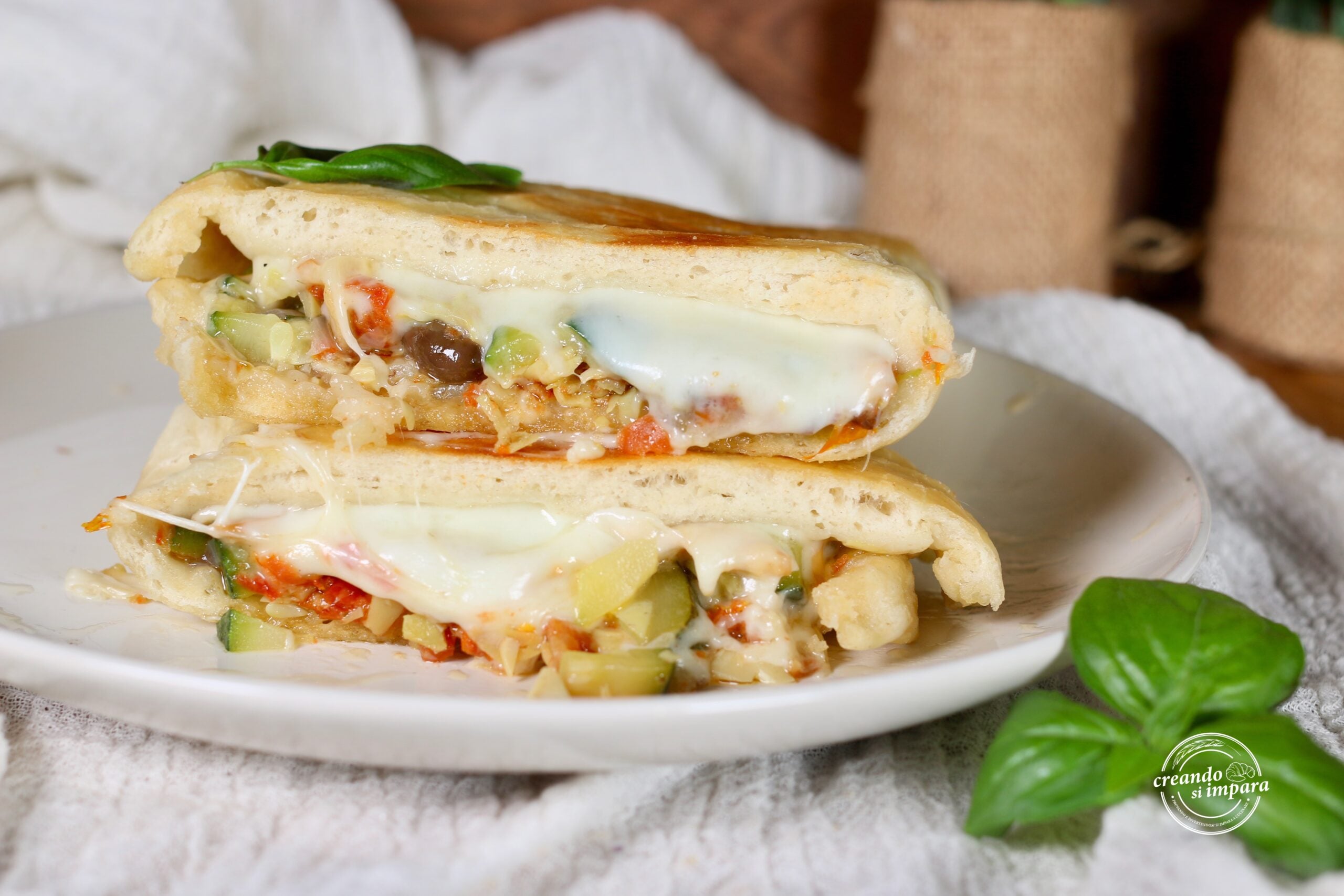 Rich Calzone Cooked in a Pan