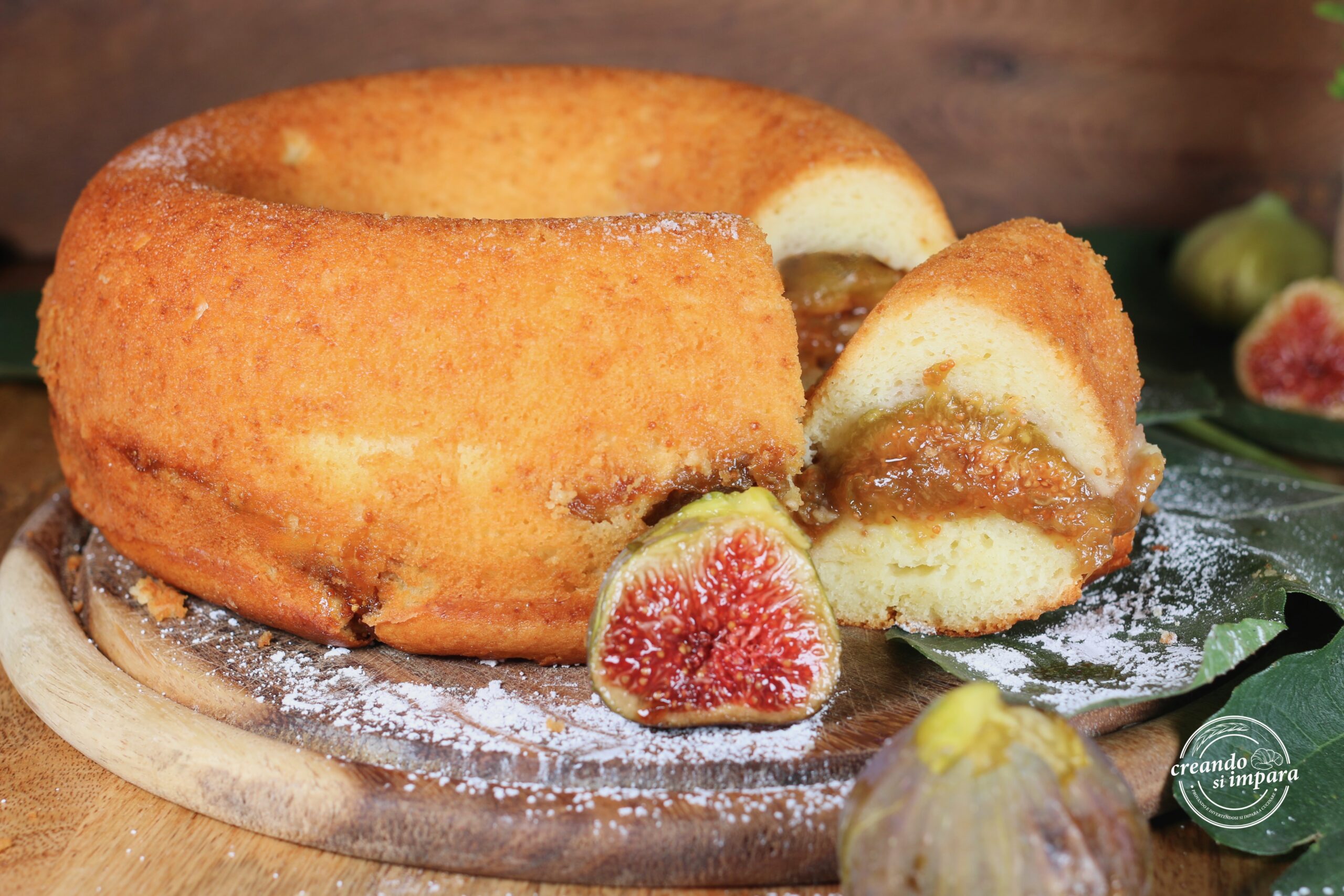 Soft Ricotta and Fig Bundt Cake