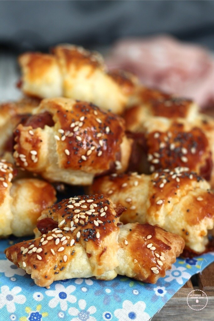 Savory Croissants with Mortadella