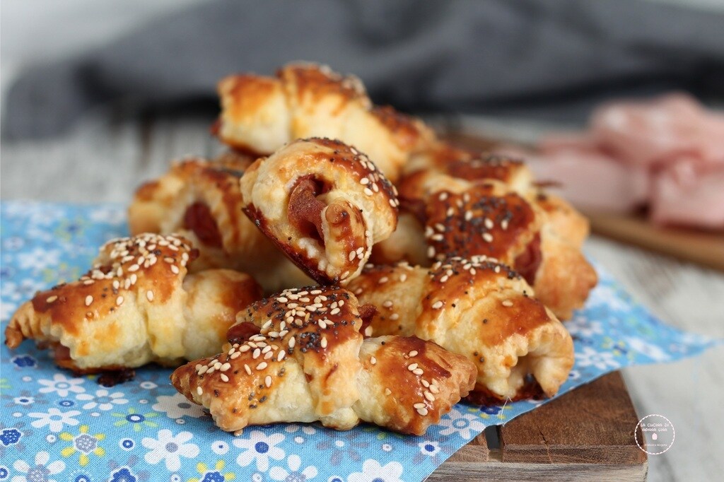 Savory Croissants with Mortadella