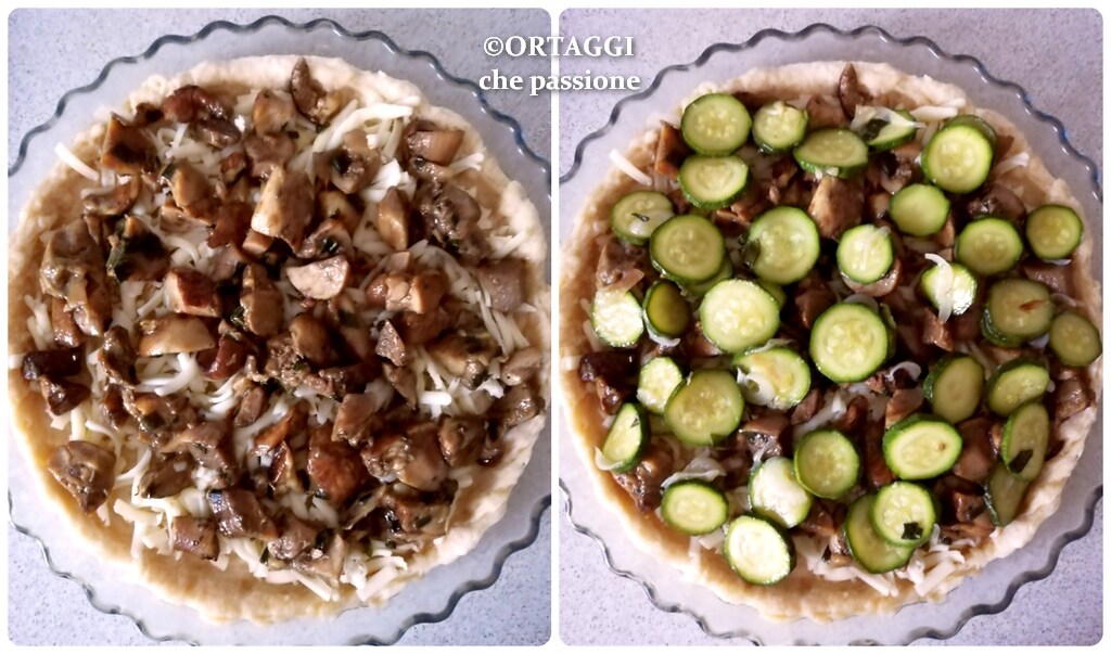 Savory Pie with Mushrooms and Zucchini
