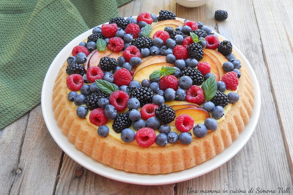 soft summer fruit tart