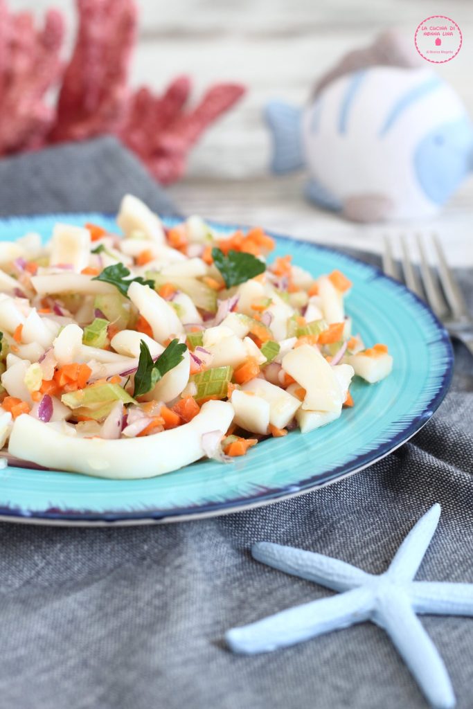 Squid Rings Salad