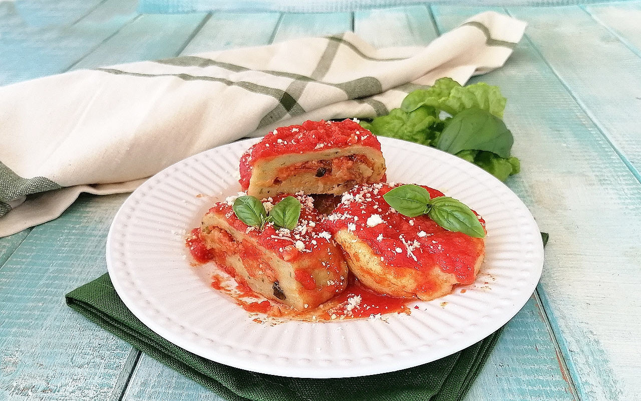 STUFFED GNOCCHI WITH EGGPLANT PARMIGIANA