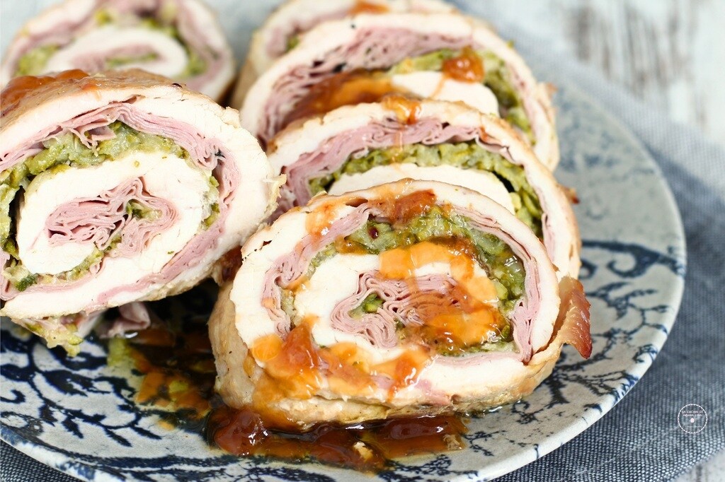 Stuffed turkey breast