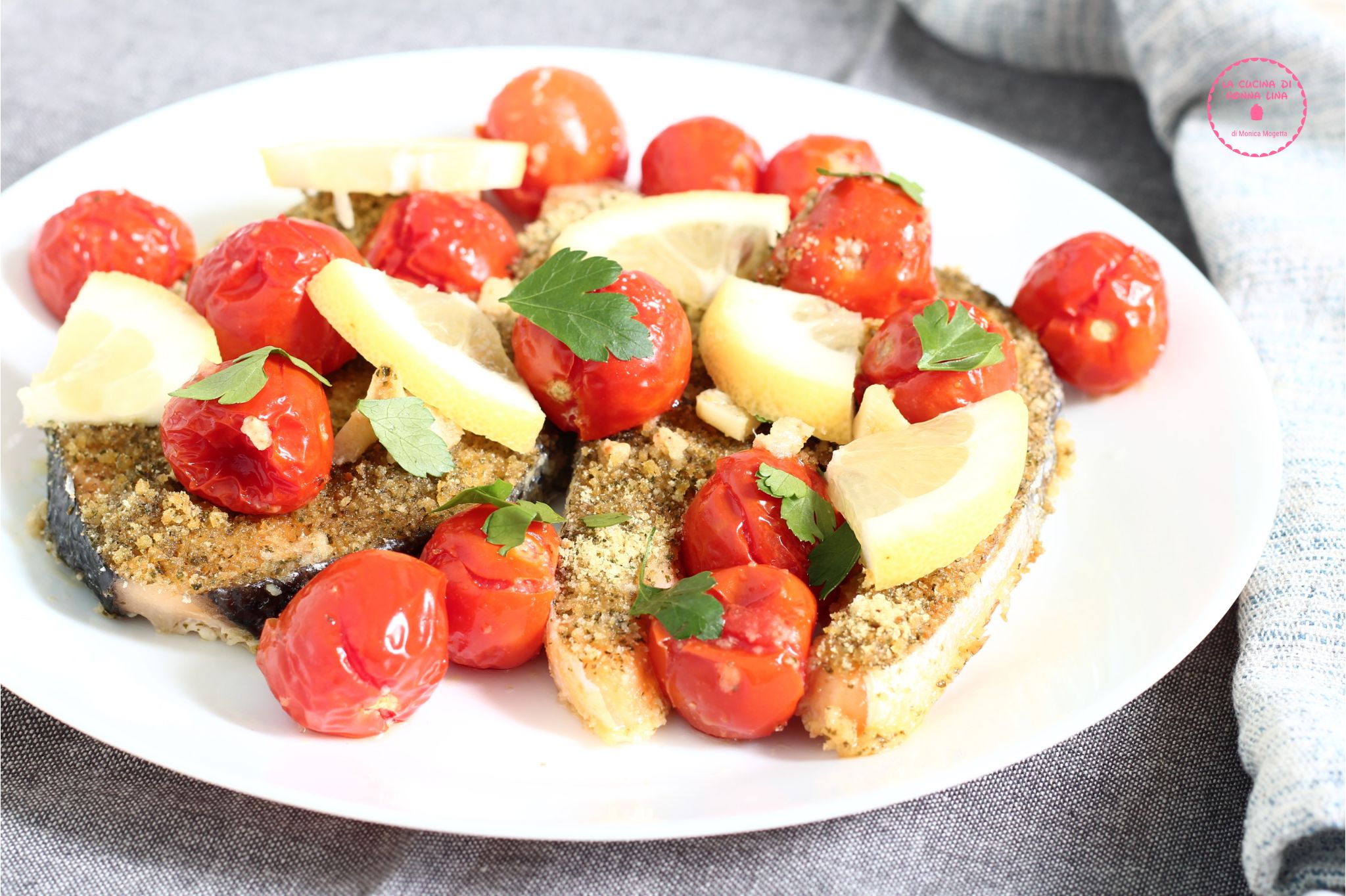 Oven-Baked Gratinated Salmon