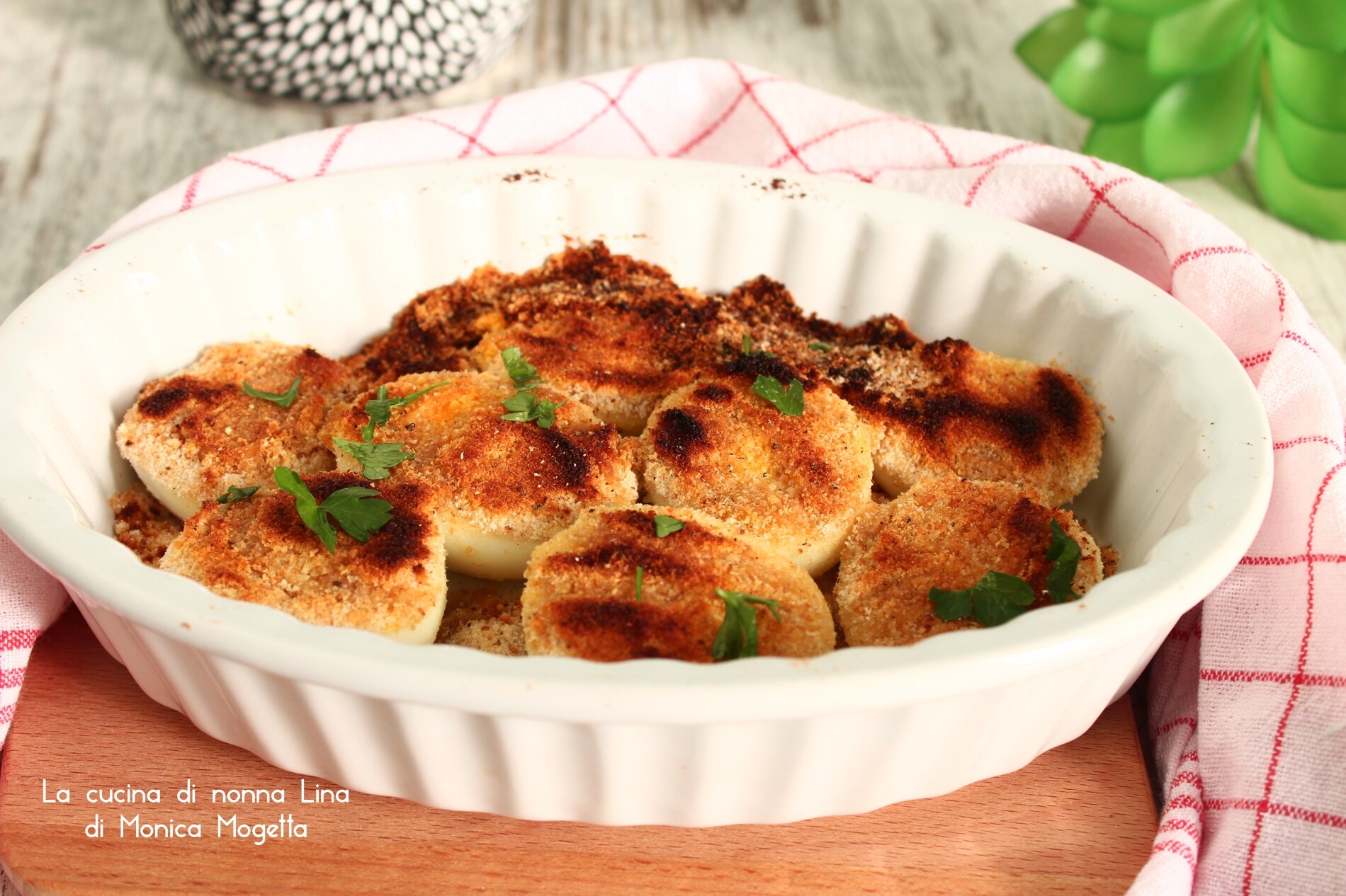 Gratinated Eggs