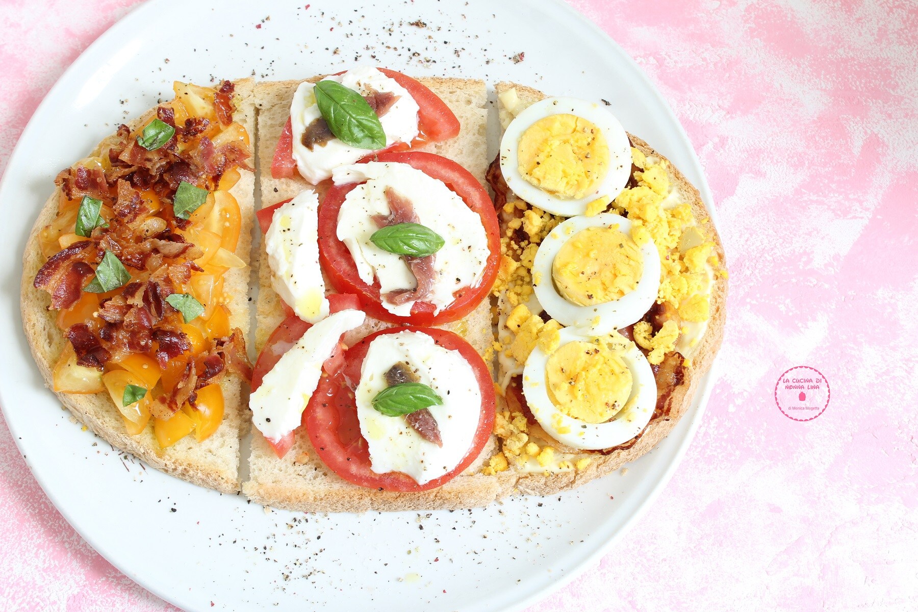 Three Flavors Bruschetta, Delicious Recipes