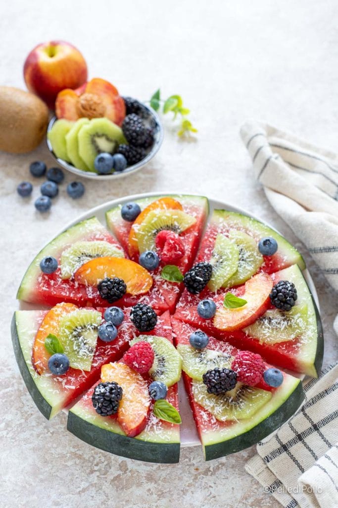 fake watermelon pizza