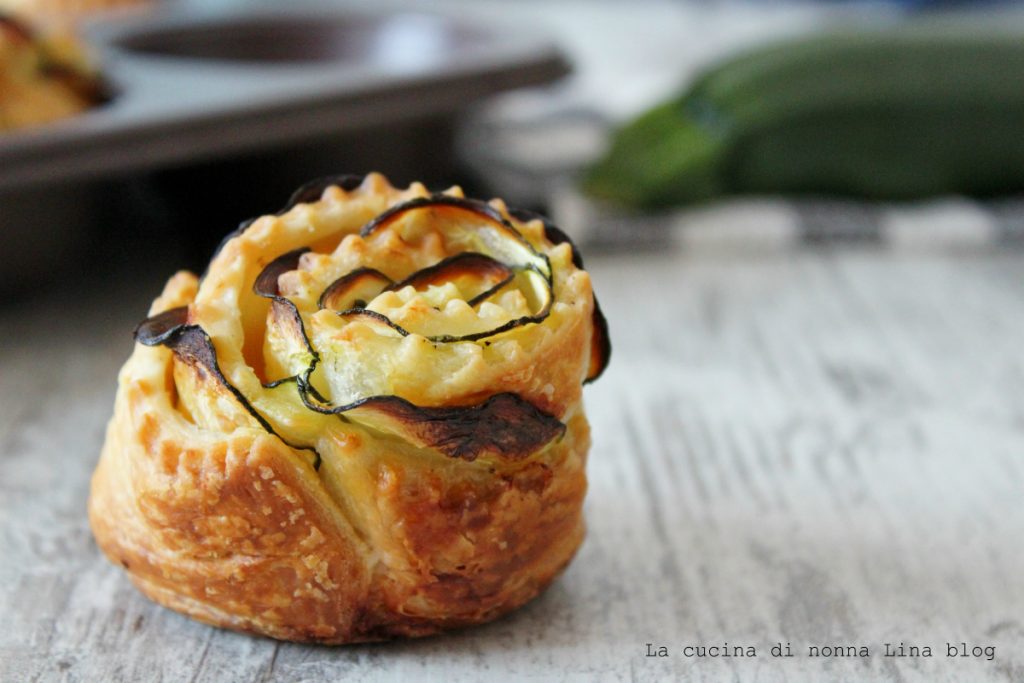 Zucchini Puff Pastry Roses | Nonna Lina's Kitchen