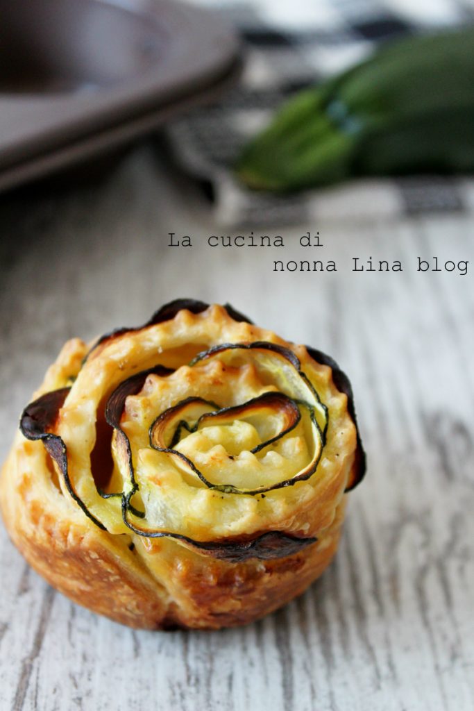 Zucchini Puff Pastry Roses | Nonna Lina's Kitchen
