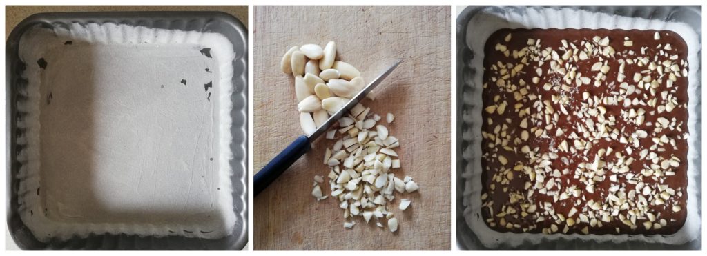 BROWNIES grease the baking pan and chop nuts - ORTAGGI che passione by Sara Grissino