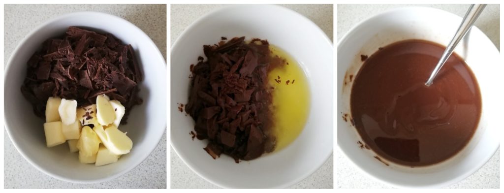 chocolate and butter melted in the microwave - ORTAGGI che passione by Sara Grissino