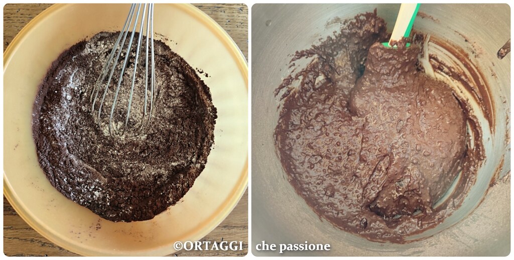 sift flours and add them to batter