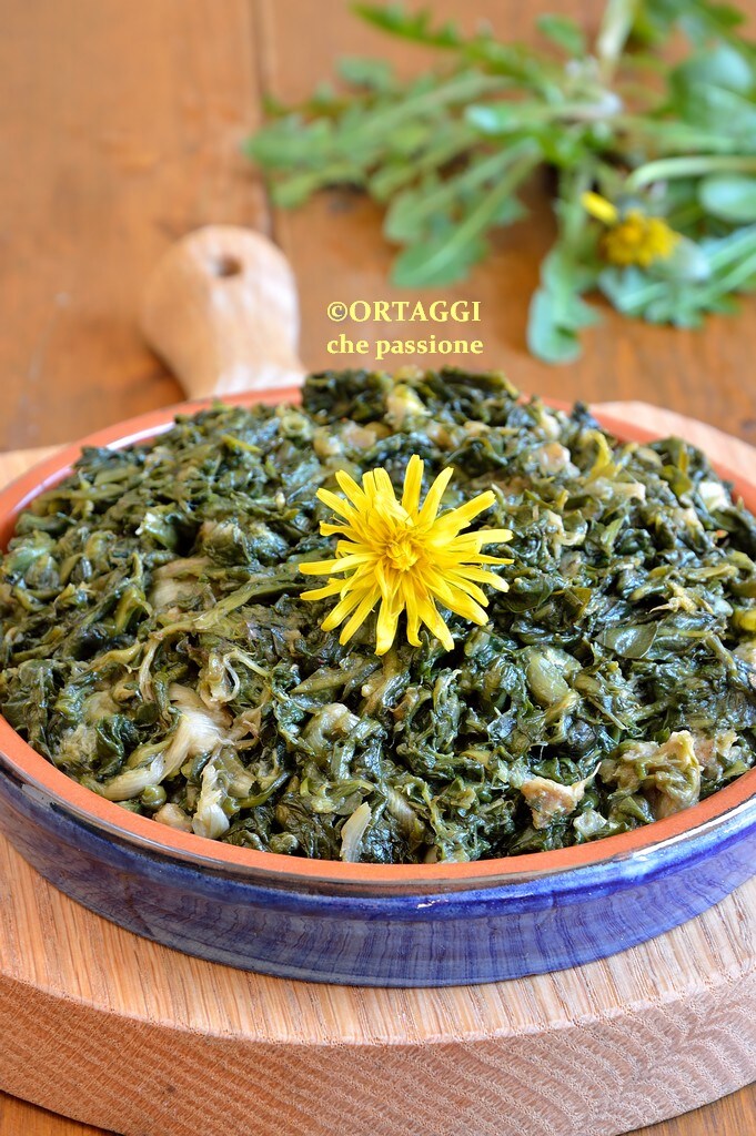 Dandelion sautéed recipe photo