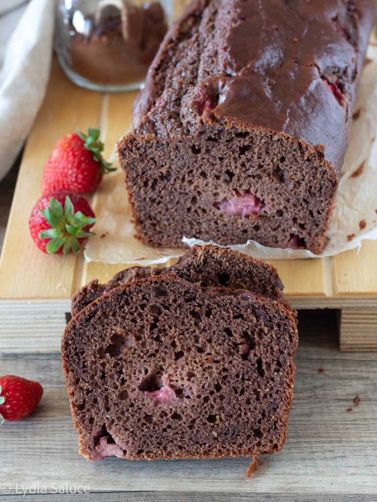 Ricotta, Strawberry, and Cocoa Pound Cake
