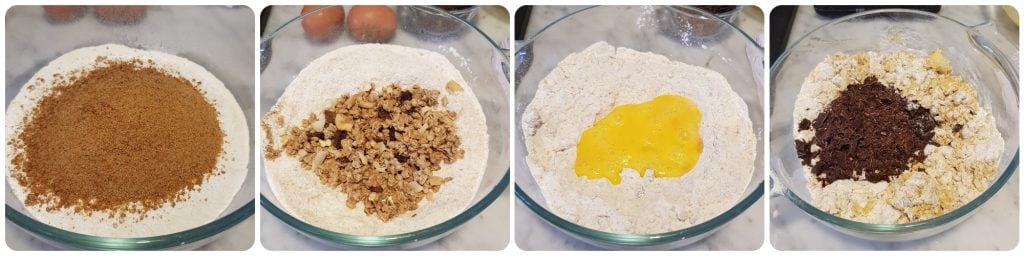 cookies with muesli and chocolate