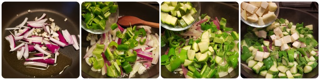 ricotta dumplings with vegetables