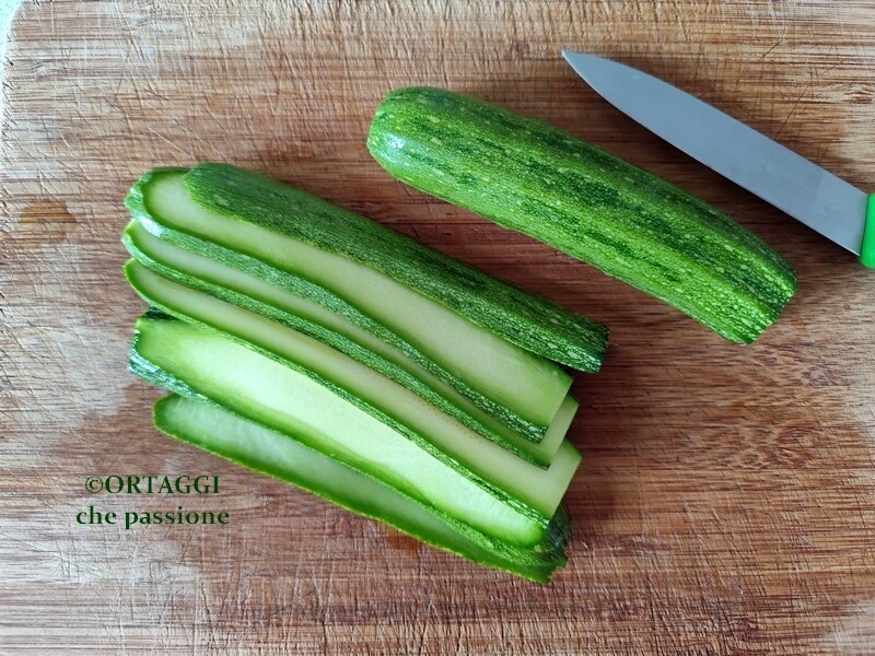 sliced zucchini
