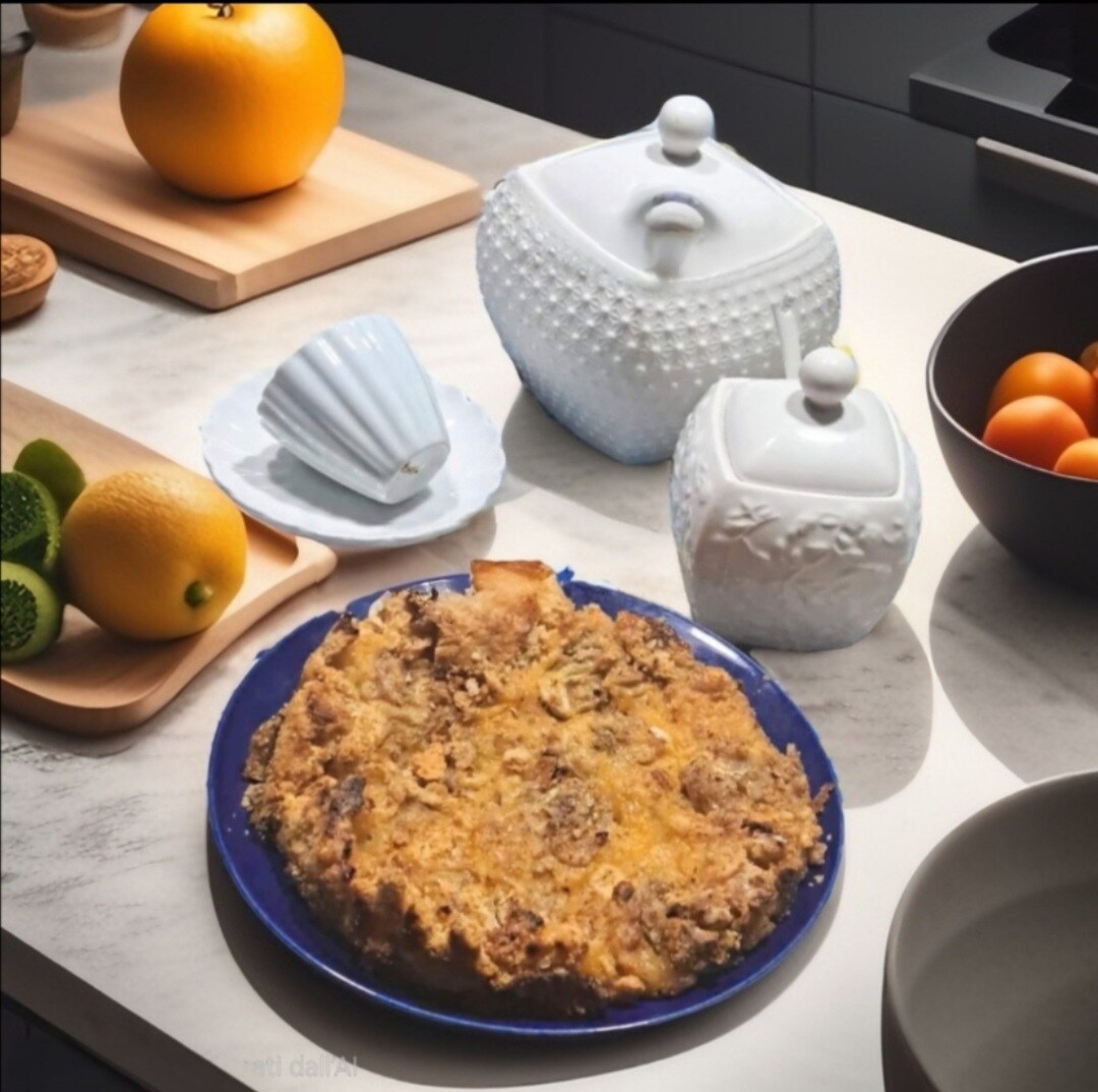 Soft Crumble with Banana and Orange