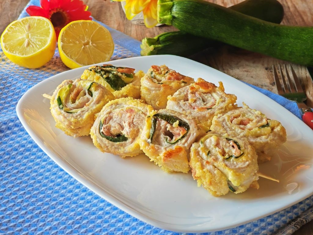 Turkey Roll-Up Skewers