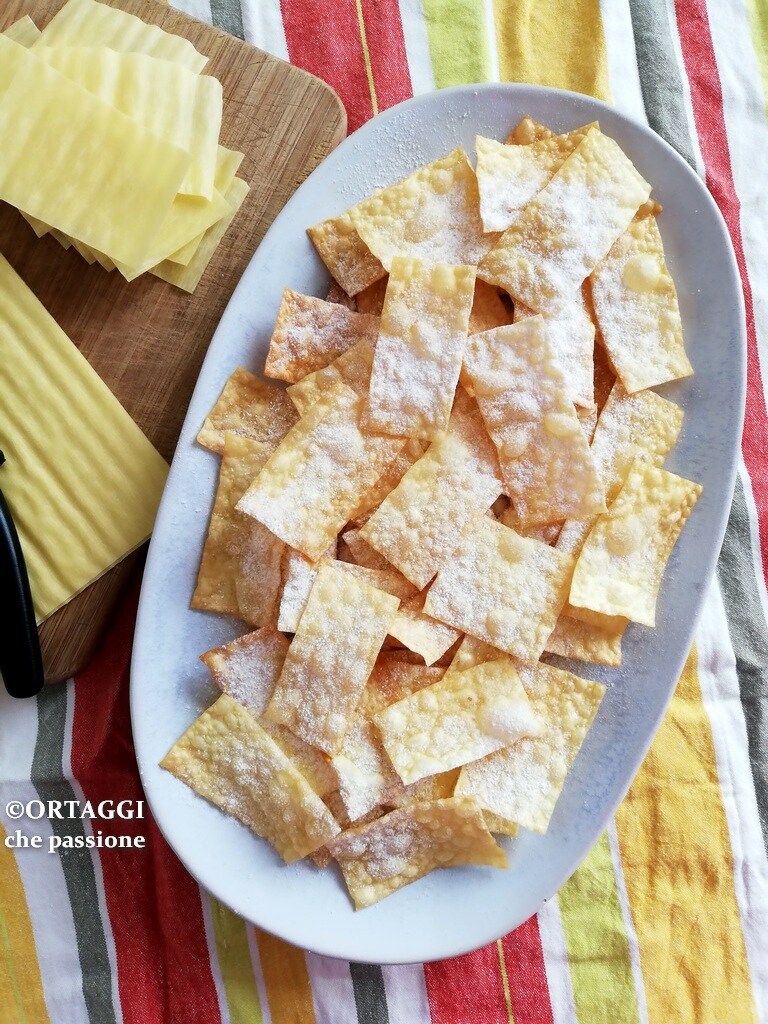 quick chiacchiere 2 minutes of lasagna