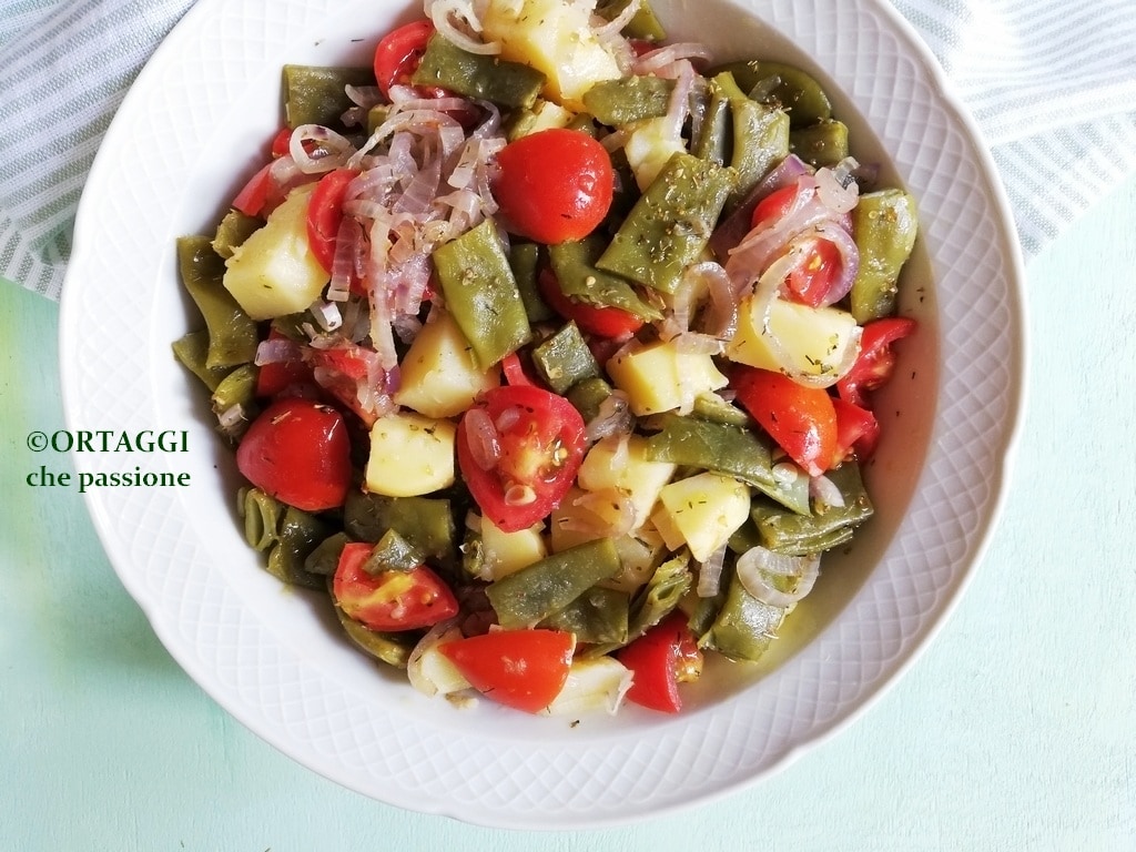 Snow Peas and Potatoes Salad