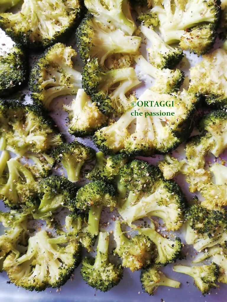 light baked broccoli