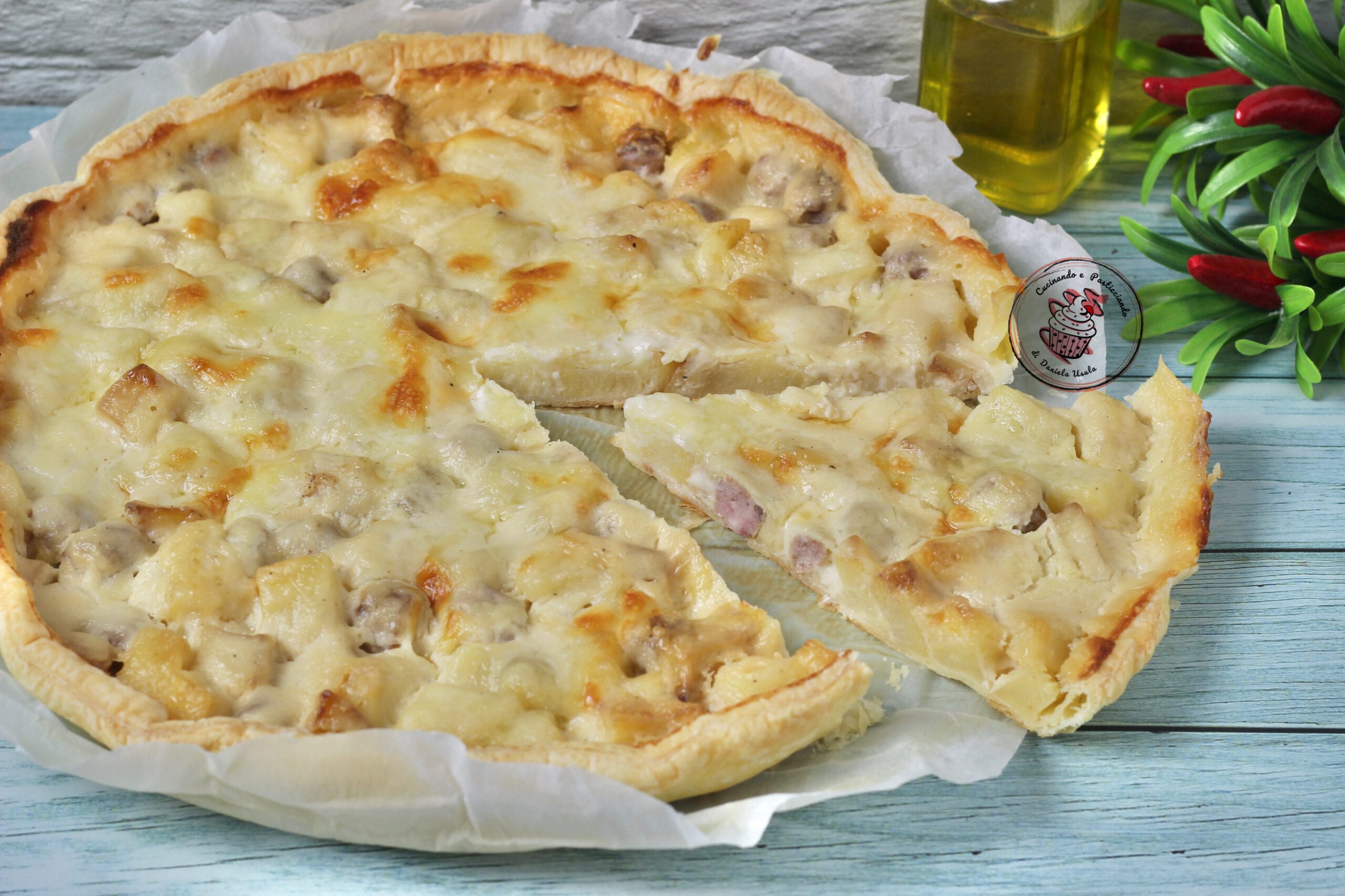 Savory Pie with Potatoes and Sausage