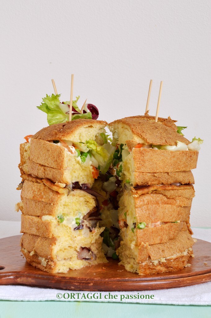vegetarian gastronomic panettone filling