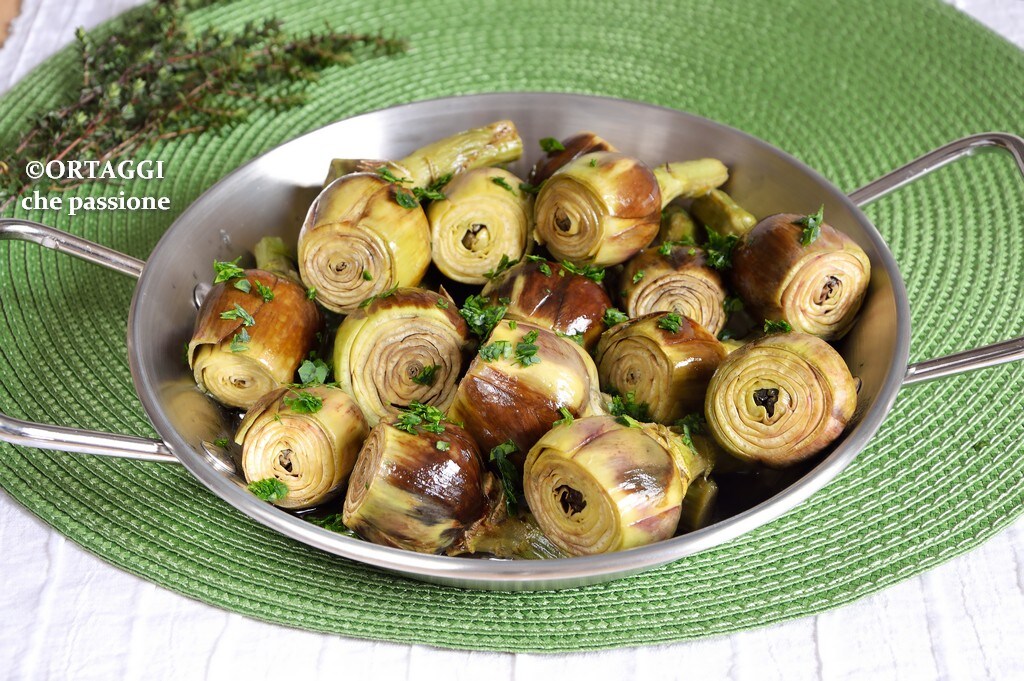 Whole Pan-Sautéed Baby Artichokes