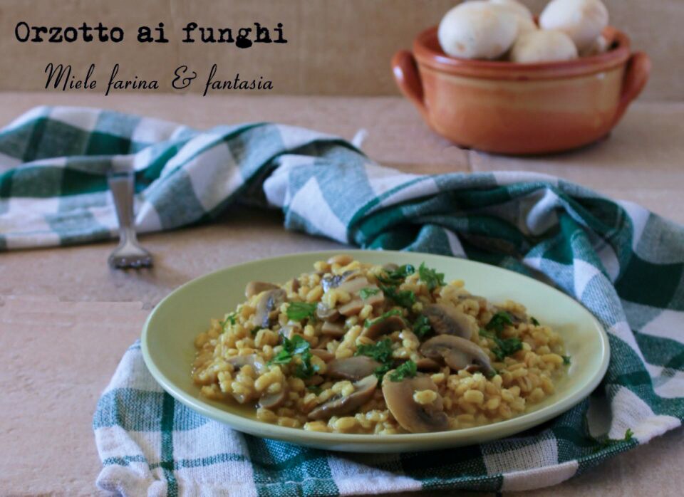 Barley Risotto with Mushrooms
