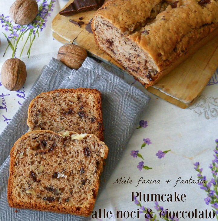 Yogurt Pound Cake with Walnuts and Chocolate