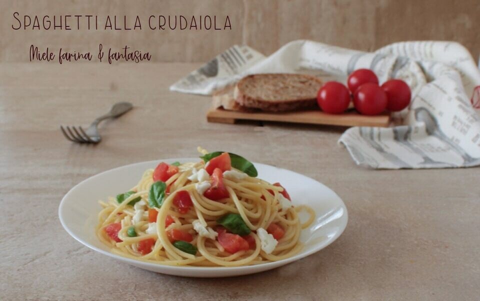 Spaghetti Crudaiola with Mozzarella