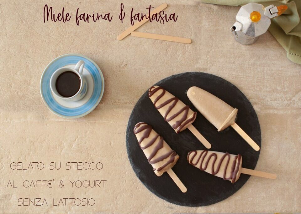 Lactose-free Yogurt and Coffee Popsicles