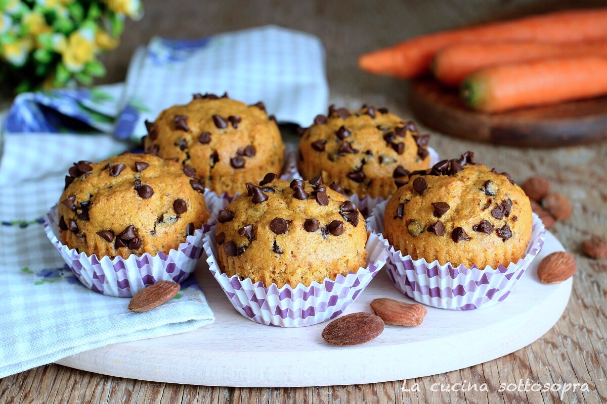 Carrot Muffins with Chocolate Chips