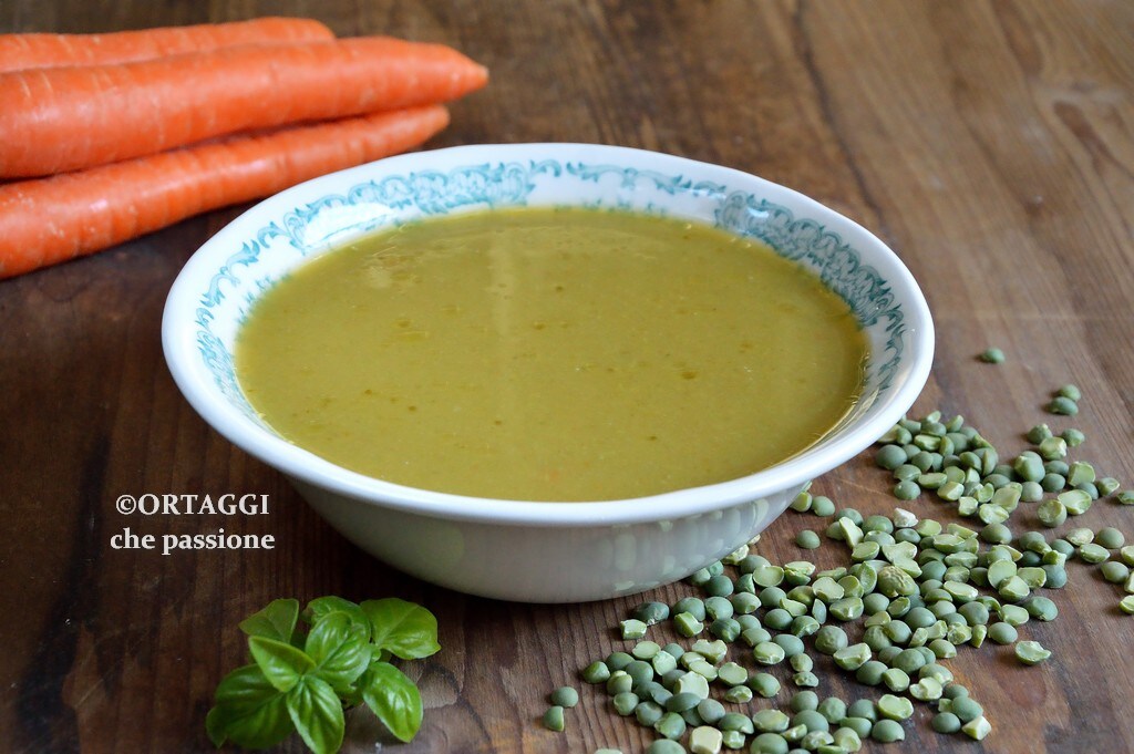 Light Pea and Carrot Soup