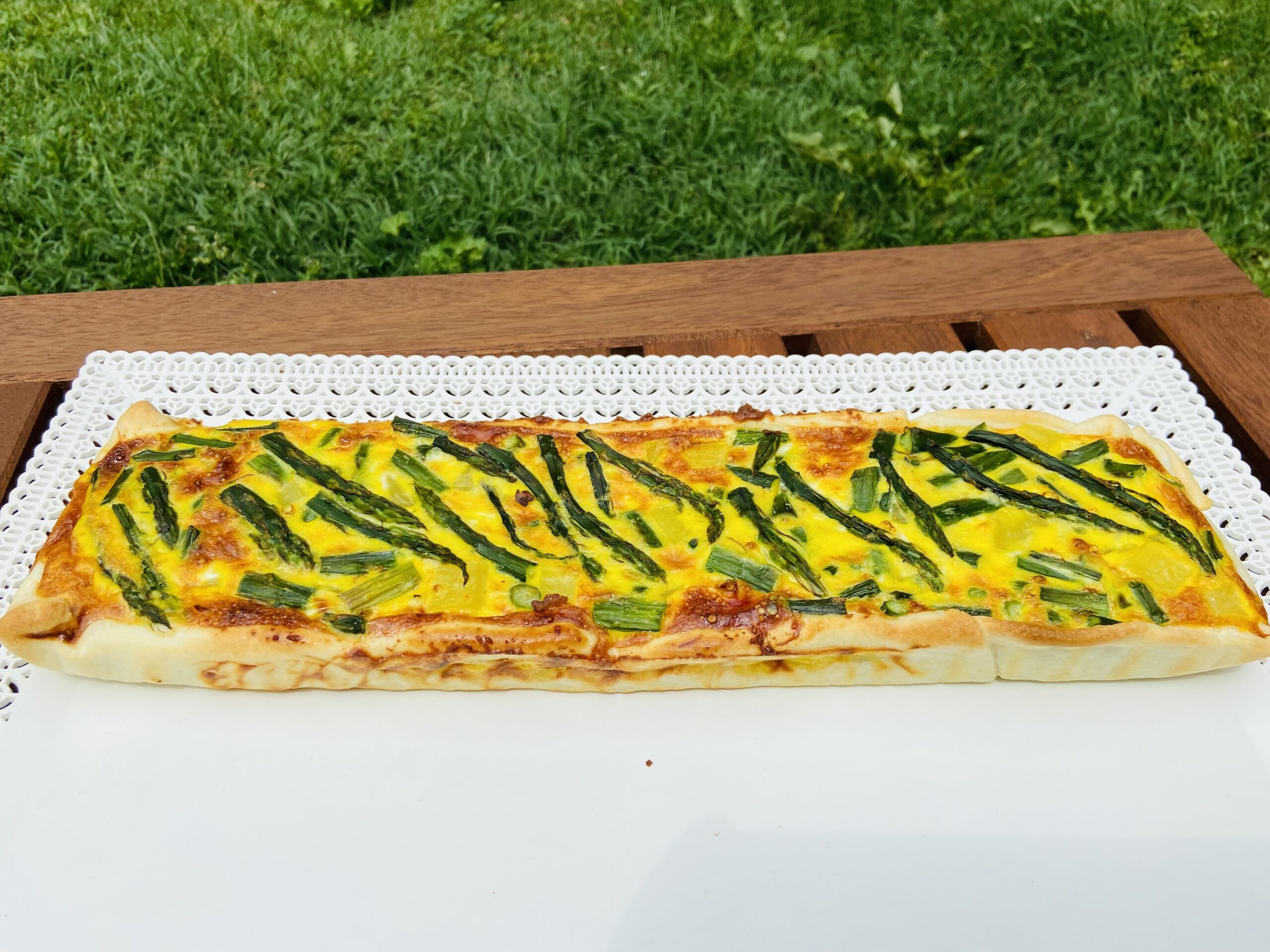 Savory Asparagus and Potato Pie