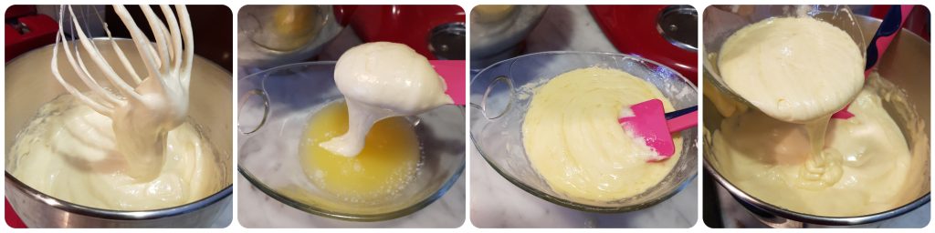 sponge cake with custard