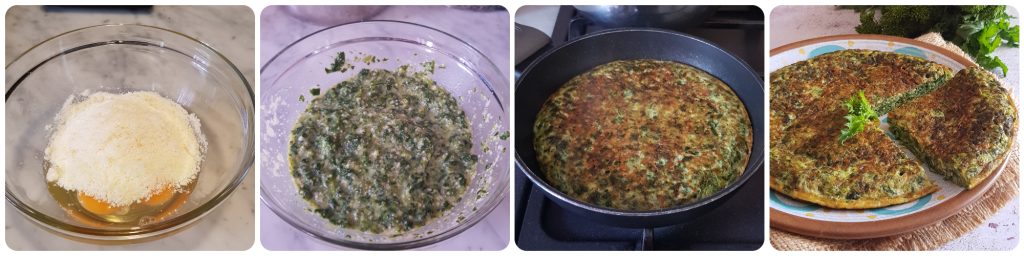 omelet with broccoli rabe
